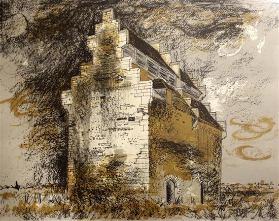 John Piper (1903-1992), Willington Dovecote, Bedfordshire 18.5 x 23.5in.
